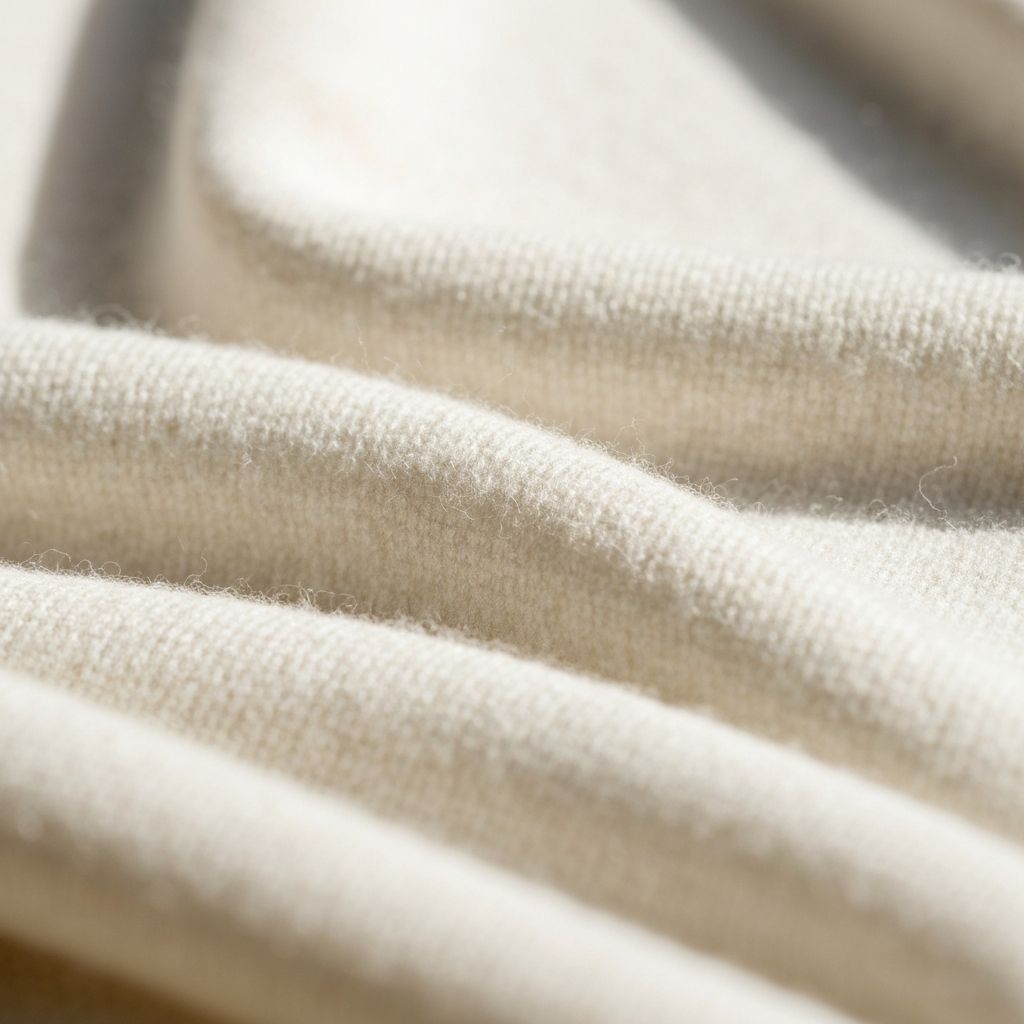 Premium cashmere blend fabric close-up
