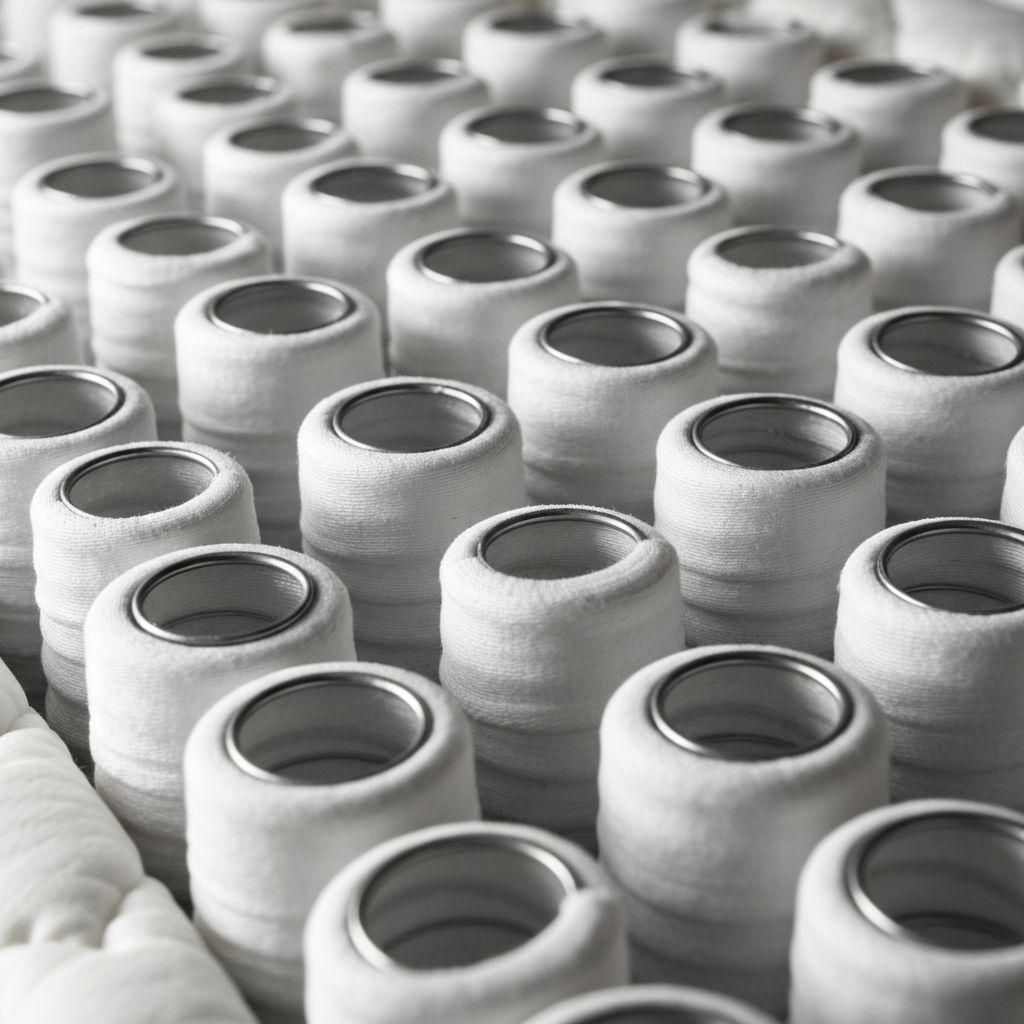 DreamCloud individually wrapped innerspring coil system detail