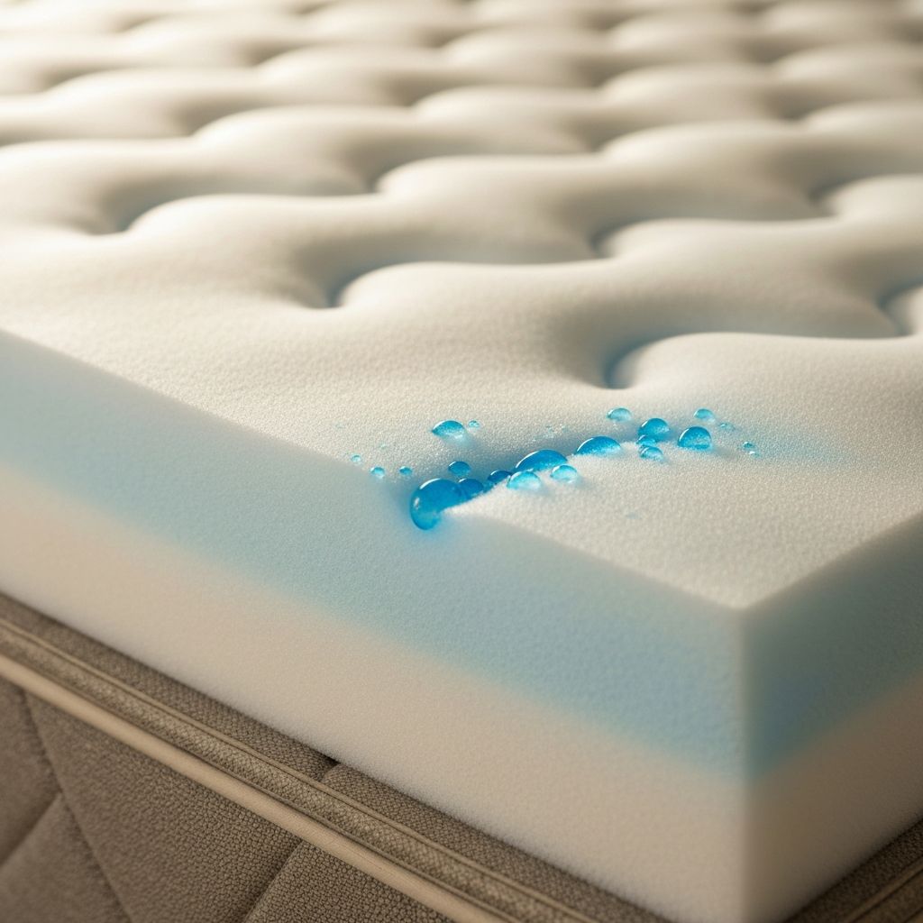 Gel-infused memory foam layer